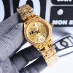 Rolex Oyster Perpetual Date Call8217 Movement Super Lume Diamond Bezel Lady Watch